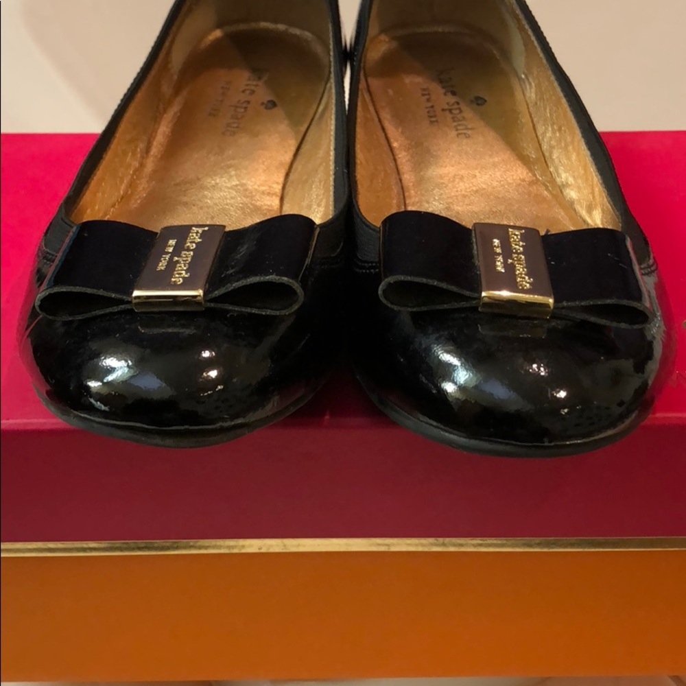 Kate Spade Tock Patent Bow Flats 6.5 (6) - Picture 4 of 8
